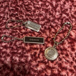Coach Black and Silver Hangtag Trio